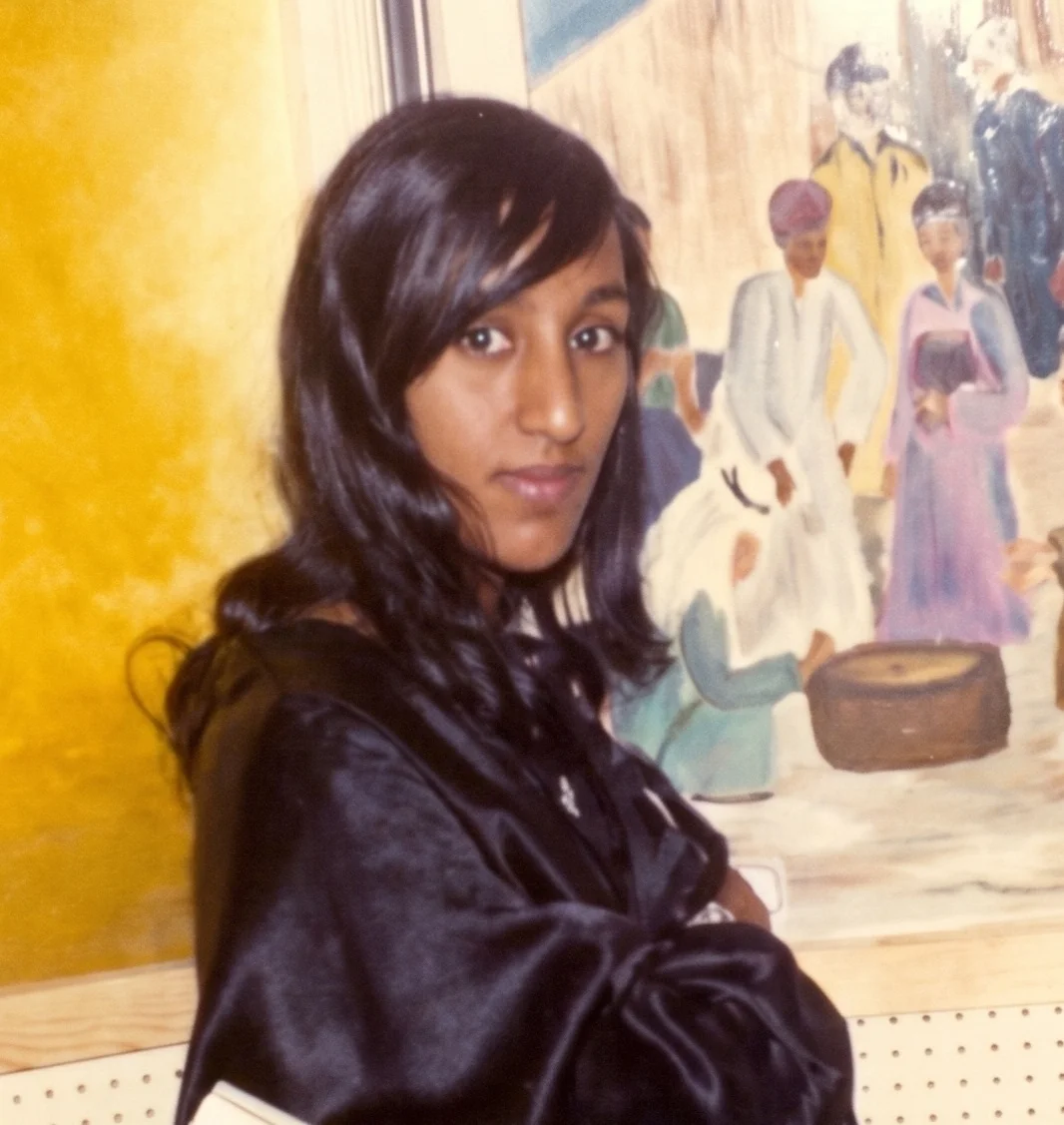 Dr. Najat Makki during her early years of practice. Photo courtesy of the artist’s archive.